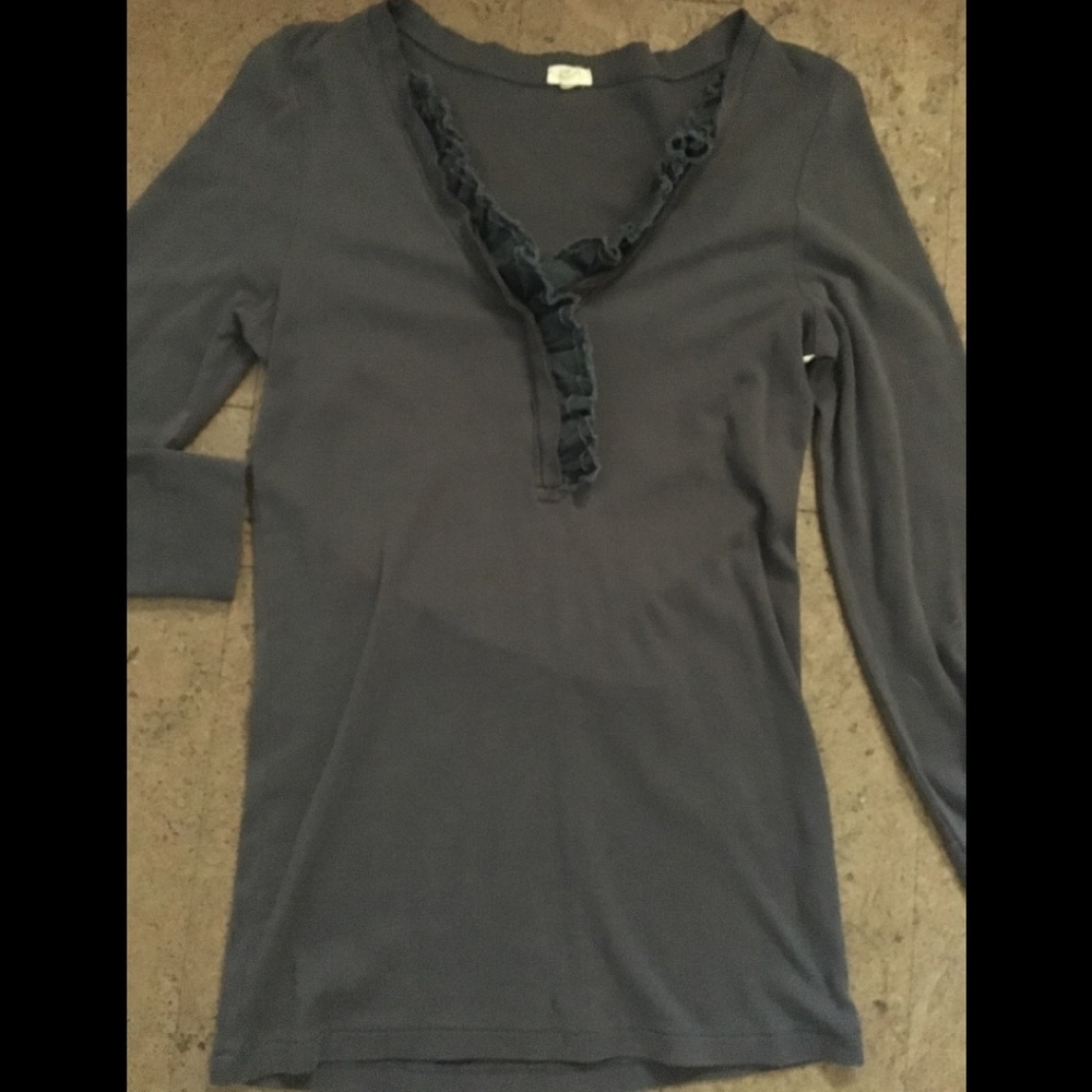 Women’s J Crew Ruffled Detail Top